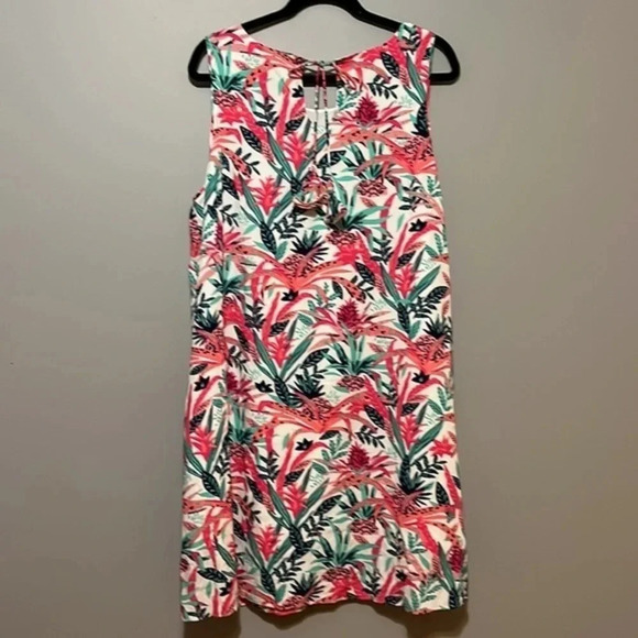 Hatley | NEW Meghan midi dress Pineapple Smoothie women’s XL NWT sleeveless - Picture 7 of 9